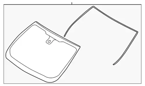 GLASS - WINDSCREEN GN1Z5803100AL FORD