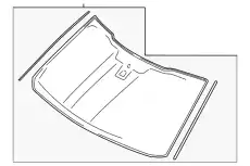 GLASS - WINDSCREEN JL3Z-1503100-H FORD