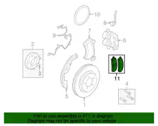 Тормозные колодки дисковые FORD 8L2Z-2V001-B