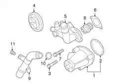 помпа Maz 1F0015010 MAZDA