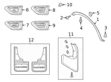 MOULDING LB3Z16039BA FORD