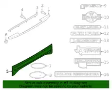 MOULDING FL3Z9941018AC FORD