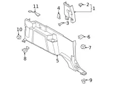 MOULDING M2DZ9842411AA FORD