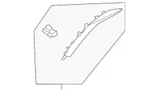 MOULDING - WINDSHIELD M2DZ7803598BA FORD