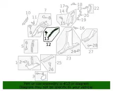 MOULDING - WINDSHIELD M2DZ7803598BA FORD