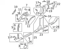 MOULDING - WINDSHIELD M2DZ7803598BA FORD
