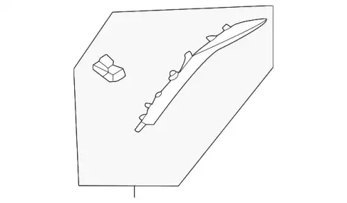 MOULDING - WINDSHIELD M2DZ7803598BA FORD
