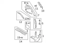 MOULDING - WINDSHIELD M2DZ7803599BA FORD