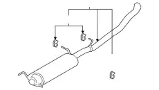 MUFFLER ASY JL1Z5230E FORD