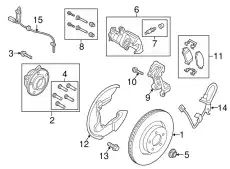 Тормозные колодки дисковые FORD MR3Z2200B