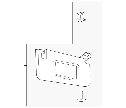 VISOR ASY - SUN M2DZ7804104BA FORD