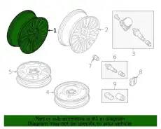WHEEL ASY MA1Z1007A FORD