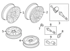 WHEEL ASY MA1Z1007A FORD