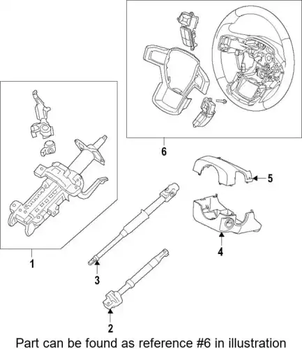 WHEEL ASY - STEERING LC5Z3600BAN FORD