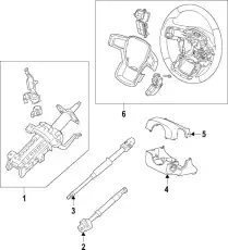 WHEEL ASY - STEERING LC5Z3600BAS FORD