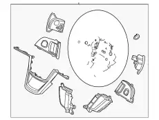 WHEEL ASY - STEERING LC5Z3600ED FORD