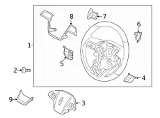 WHEEL ASY - STEERING K2GZ3600AAB FORD