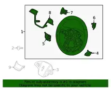 WHEEL ASY - STEERING K2GZ3600AAF FORD