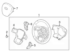 WHEEL ASY - STEERING LC3Z3600EE FORD