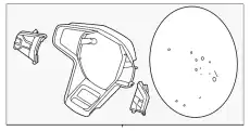 WHEEL ASY - STEERING M2DZ3600BA FORD