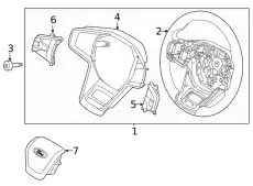 WHEEL ASY - STEERING M2DZ3600BA FORD