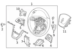 WHEEL ASY - STEERING LC5Z3600FD FORD