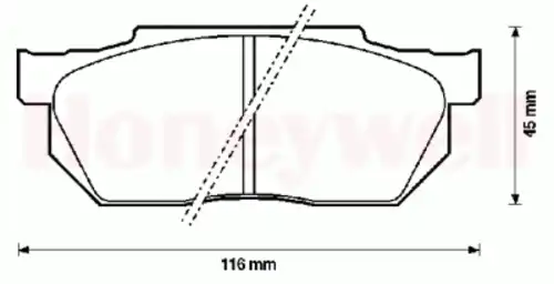 Тормозные колодки дисковые BENDIX 572237B