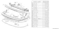 Облицовка переднего бампера 57720AA120 SUBARU