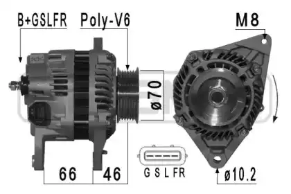 Alternator Mitsubishi 90A 210952 MESSMER