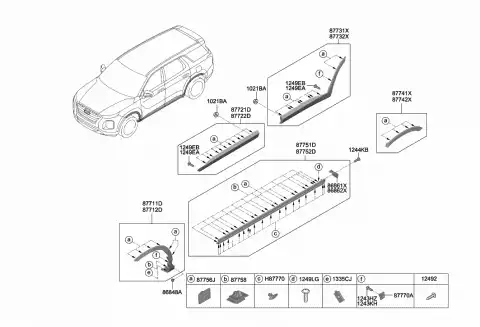 МОЛДИНГ ДВЕРИ 87721S8101 HYUNDAI