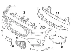 ОПОРНАЯ ПЛАНКА БАМПЕРА 86578AR700 HYUNDAI