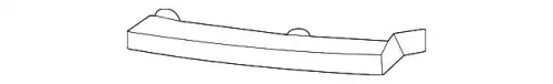 ОПОРНАЯ ПЛАНКА БАМПЕРА 86578AR700 HYUNDAI