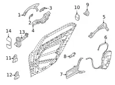Ручка двери HYUNDAI / KIA 83651AR000