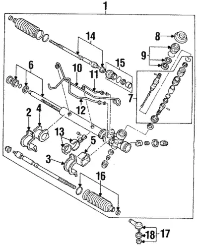Рулевой наконечник MAZDA B45532280