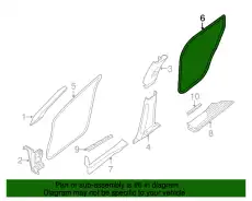 Уплотнитель двери NISSAN 828303KA0F
