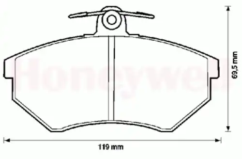 Тормозные колодки дисковые BENDIX 571376B