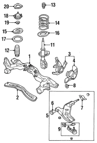 Шаровая опора MAZDA BTDA34550