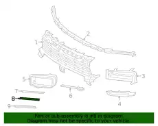 Пластина чёрный 9Y0807878C 041 PORSCHE