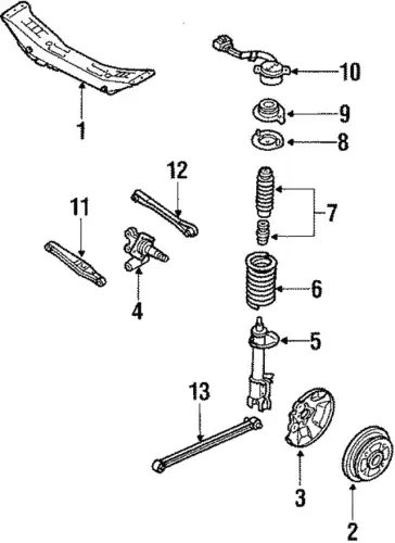 Рычаг подвески MAZDA B09228600