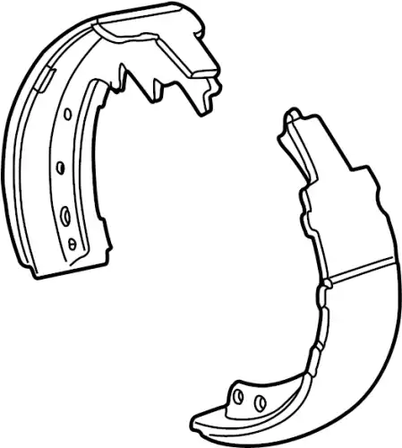 Тормозные колодки барабанные MAZDA BP182638Z