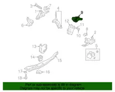 Опора двигателя B25F39040B MAZDA