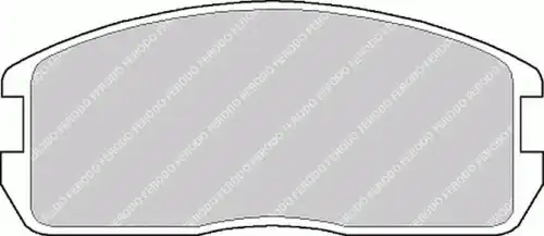 Тормозные колодки дисковые передняя ось FERODO FDB357