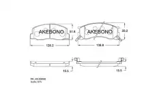 Тормозные колодки дисковые AKEBONO AN-408WK