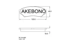Тормозные колодки дисковые AKEBONO AN-486K