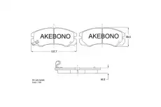 Тормозные колодки дисковые AKEBONO AN-386WK