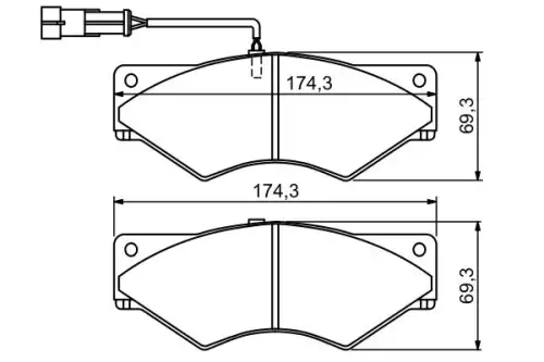 Тормозные колодки дисковые BOSCH 0 986 494 193