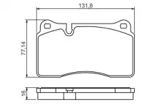 Тормозные колодки дисковые BOSCH 0 986 494 207