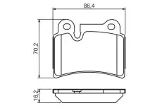 Тормозные колодки дисковые BOSCH 0 986 494 210