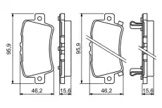 Тормозные колодки дисковые BOSCH 0 986 494 249