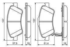 Тормозные колодки дисковые BOSCH 0 986 494 260